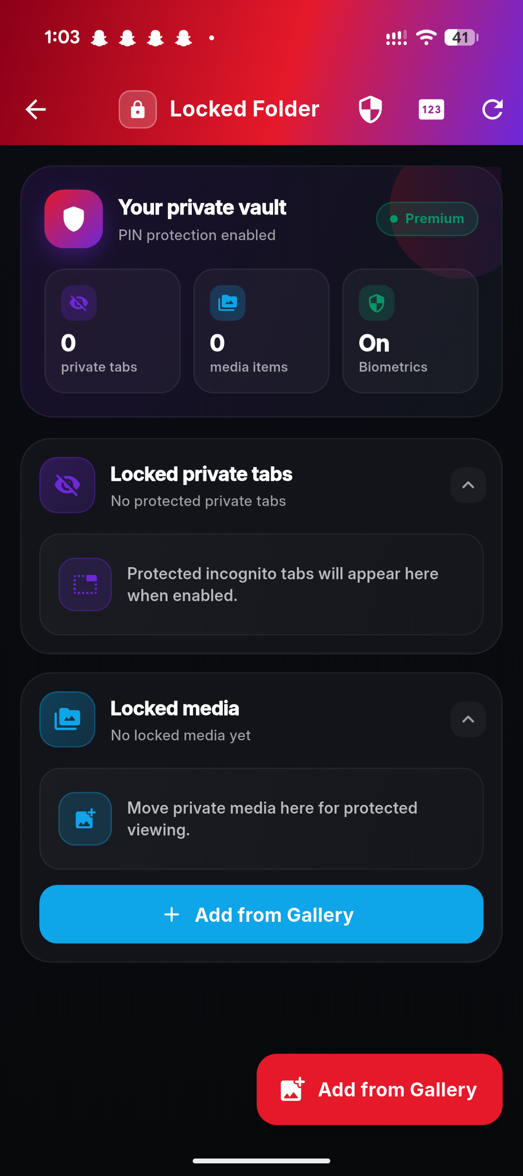 Locked folder